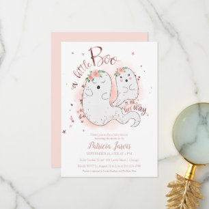 Eine kleine Boo Halloween Baby Dusche Einladung