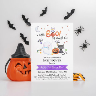 Eine kleine Boo Halloween Baby Dusche Einladung