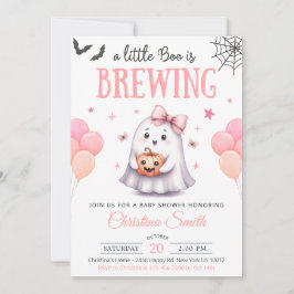Eine kleine Boo Halloween Baby Dusche Einladung