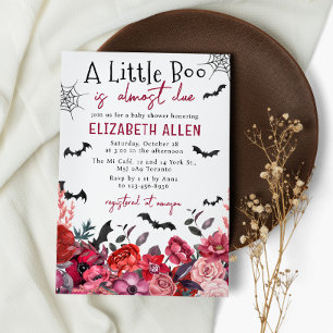 Eine kleine Boo Halloween-Blume Kinderdusche Einladung