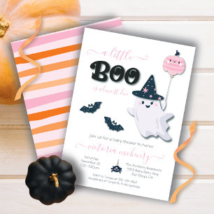 Eine kleine Boo Halloween Girl-Babydusche Einladun Einladung