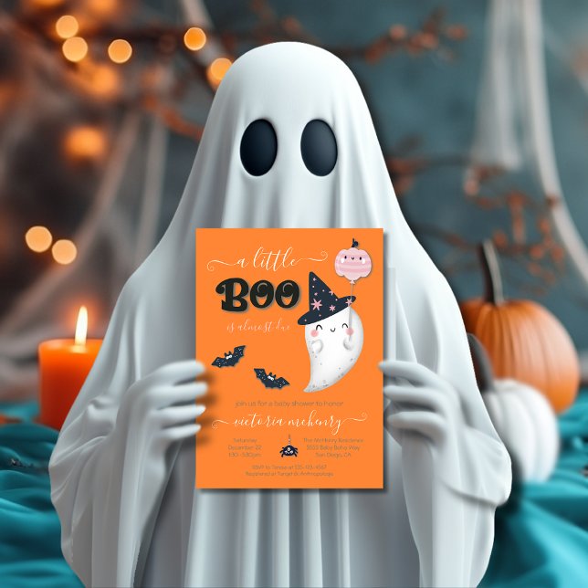 Eine kleine Boo Halloween Girl-Babydusche Einladun Einladung (Von Creator hochgeladen)