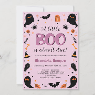 Eine kleine Boo Halloween Hexen-Baby-Party Einladung