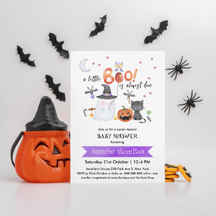 Eine kleine Boo Halloween-Kinderdusche Einladung