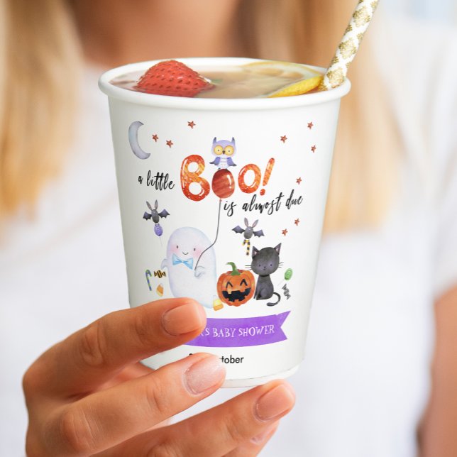 Eine kleine Boo Halloween-Kinderdusche Pappbecher (Von Creator hochgeladen)