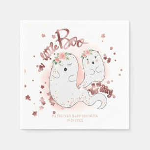 Eine kleine Boo Niedliche Halloween-Girl-Babydusch Serviette