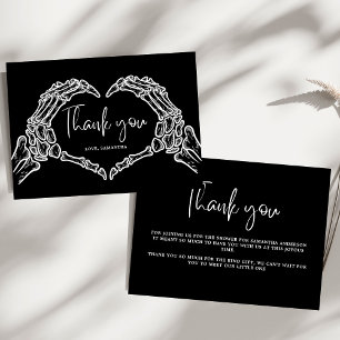 Eine kleine Boo Skull Halloween Kinderdusche Dankeskarte