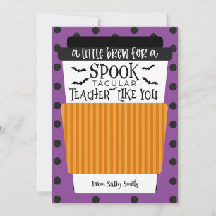 Eine kleine Bresche für einen Spooktacular-Teacher Einladung