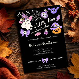 Eine kleine Buh Halloween-Gekritzel-Skizze Baby-Pa Einladung