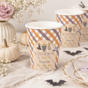 Eine kleine Buh-Halloween-Wäscheleine-Baby-Party Pappbecher