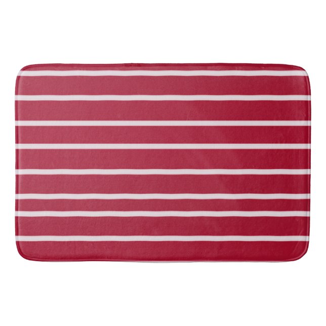 Eine kleine Burgundy Wave Badematte (Vorderseite)