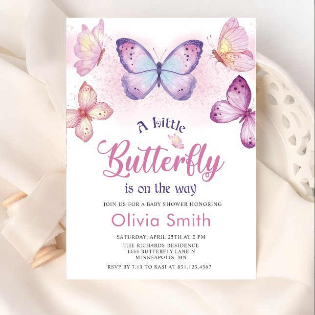 Eine kleine Butterfly-Baby-Dusche - Einladung (Von Creator hochgeladen)