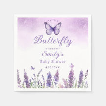 Eine kleine Butterfly-lila, niedliche Mädchendusch