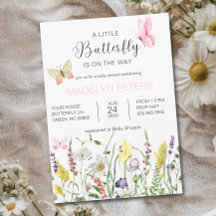 Eine kleine Butterfly-Wildblume Kinderdusche