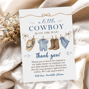 Eine kleine Cowboy-Baby-Party für einen Jungen Einladung