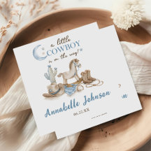 Eine kleine Cowboy-Baby-Party für Jungen