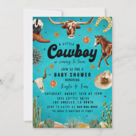 Eine kleine Cowboy-Babydusche Einladung