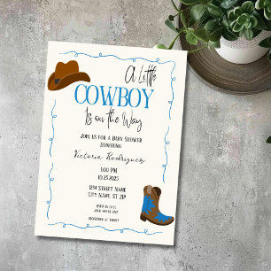 Eine kleine Cowboy-Dusche Einladung
