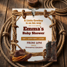 Eine kleine Cowboy-Seil-und-Stiefel Western-Baby-P
