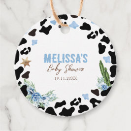 Eine kleine Cowboy Western-Baby-Party Geschenkanhänger