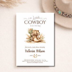 Eine kleine Cowboy-Wild-West-Baby-Party Einladung