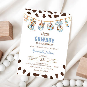 Eine kleine Cowboy-Wild-West-Rodeo-Baby-Party Einladung