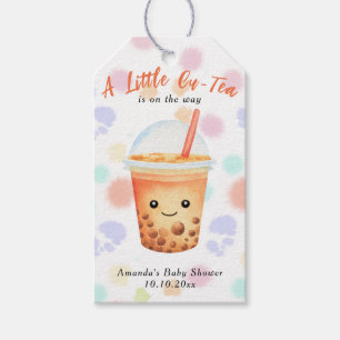 Eine kleine Cu-Tea Bubble Tea Babyparty Geschenkanhänger