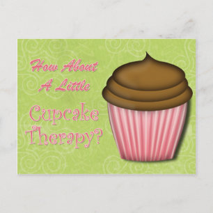 Eine kleine Cupcake Therapie Postkarte
