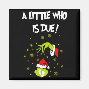 Eine kleine, die fällig ist, lustige Weihnachts-Sc Magnet