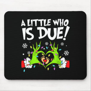 Eine kleine, die fällig ist, lustige Weihnachts-Sc Mousepad