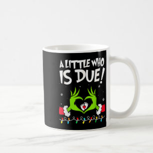 Eine kleine, die fällig ist Schwangerschaftsankünd Kaffeetasse
