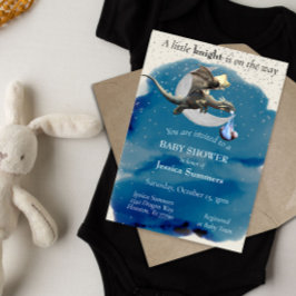 Eine kleine Dragon Babydusche Einladung
