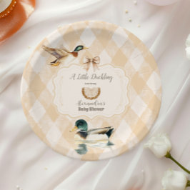 Eine kleine Duckling Baby Dusche Pappteller