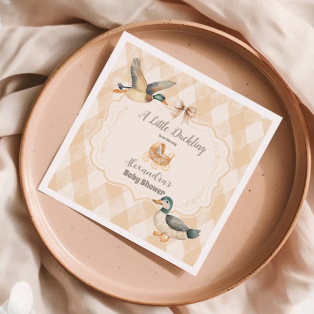 Eine kleine Duckling Baby Dusche Serviette (Von Creator hochgeladen)