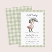 Eine kleine Duckling Niedlich Duck Baby Dusche Ein