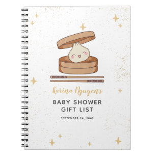 Eine kleine duftende Babydusche-Geschenkliste Notizblock