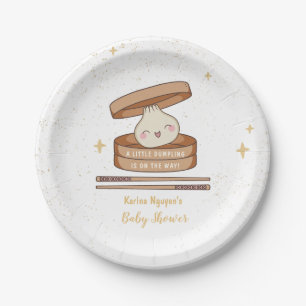 Eine kleine duftende Babydusche Pappteller