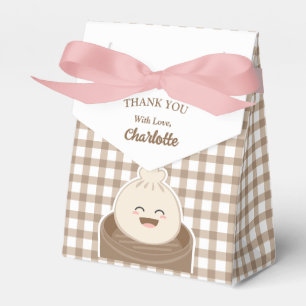 Eine kleine Dumpling ist auf dem Weg zur Babydusch Geschenkschachtel