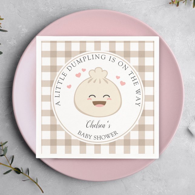 Eine kleine Dumpling ist auf dem Weg zur Babydusch Serviette (Von Creator hochgeladen)