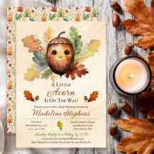 Eine kleine Eichel-Fall-Baby-Party