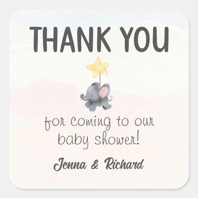 Eine kleine Erdnuss ist unterwegs mit einer Babydu Quadratischer Aufkleber (Vorderseite)