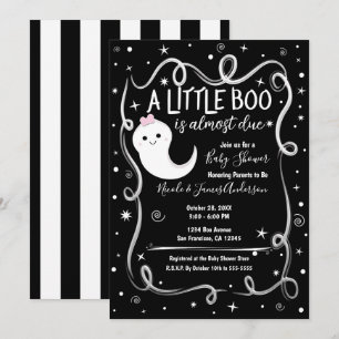 Eine kleine Eule kommt bald Baby Shower zu Hallowe Einladung