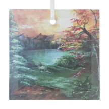 Eine kleine Farbe am See