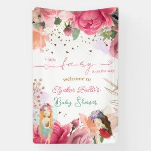 Eine kleine Fee ist auf dem Weg zur Kinderdusche. Banner