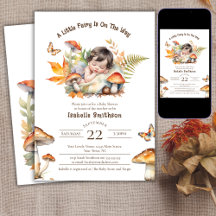 Eine kleine Fee ist auf dem Weg zur Woodland Babyd