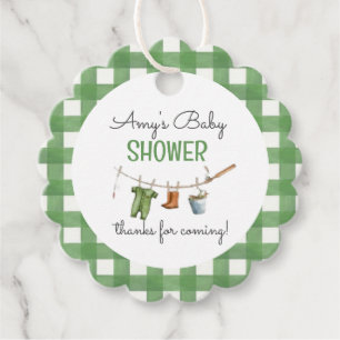 Eine kleine Fischer-Baby-Party Geschenkanhänger