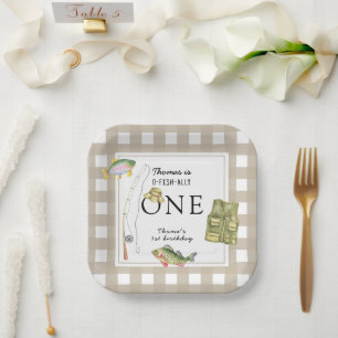 Eine kleine Fischerman Birthday Party Pappteller