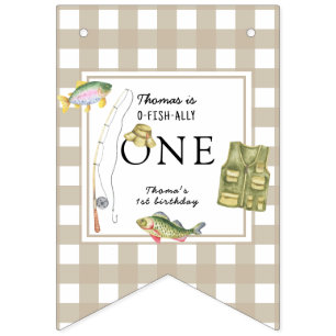 Eine kleine Fischerman Birthday Party Wimpelkette