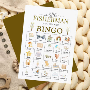 Eine kleine Fisherman Baby Shower Bingo Card