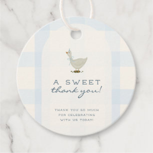 Eine kleine Gans-Baby-Party Geschenkanhänger